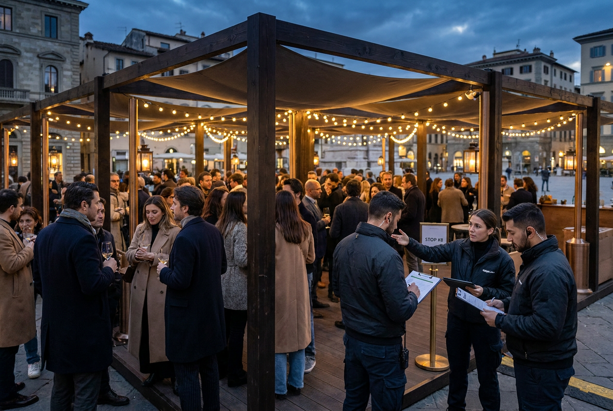A premium evening brand program run by a coordinated operations team.