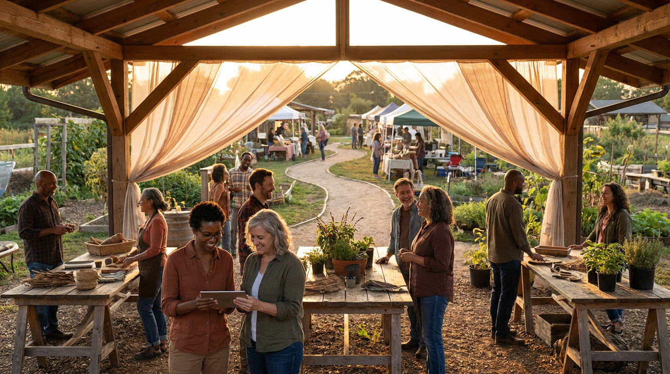 A brand becoming part of a meaningful real-world customer community.